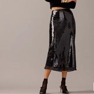 J.Crew x Anna October Sequin Midi Skirt